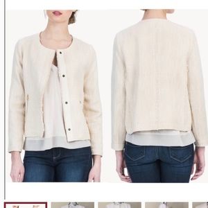 Lilla P Tweed Long Sleeve Jacket L NWT